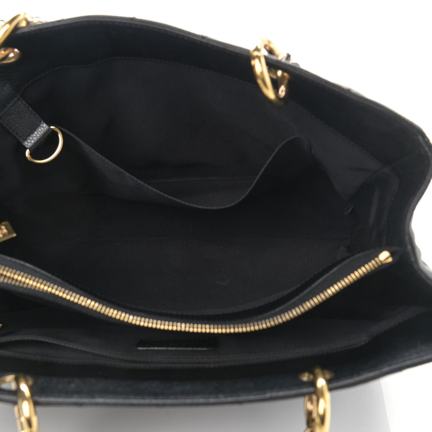 Caviar Quilted Grand Shopping Tote GST Black