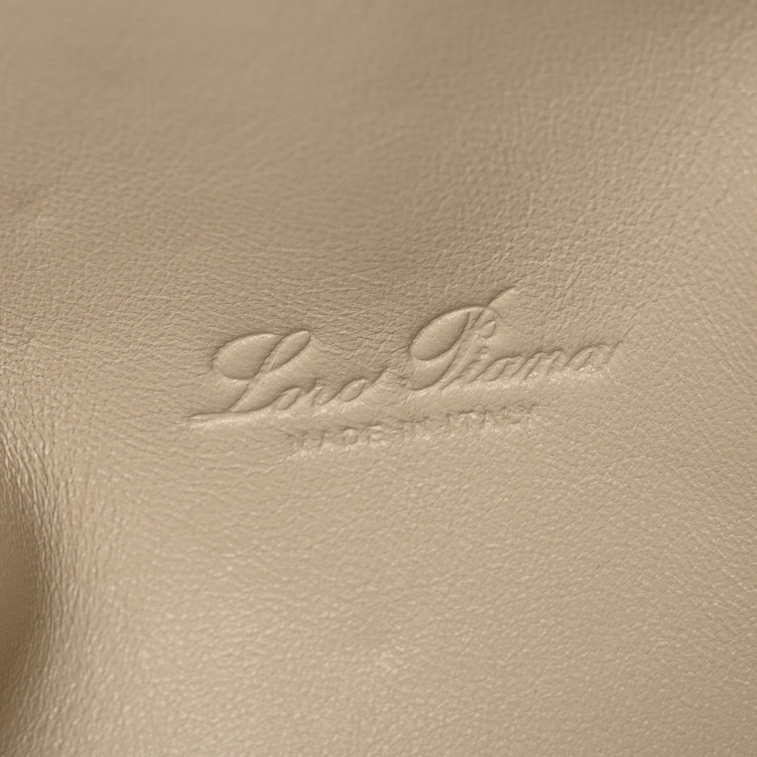Loro Piana Grained Calfskin L19 Extra Pocket Pouch Warm Mastic 6 of 11