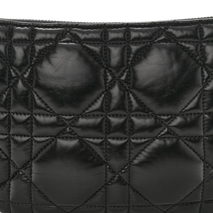 Christian Dior Calfskin Macrocannage Mini Dior Caro Tulip Bag Black 5 of 11