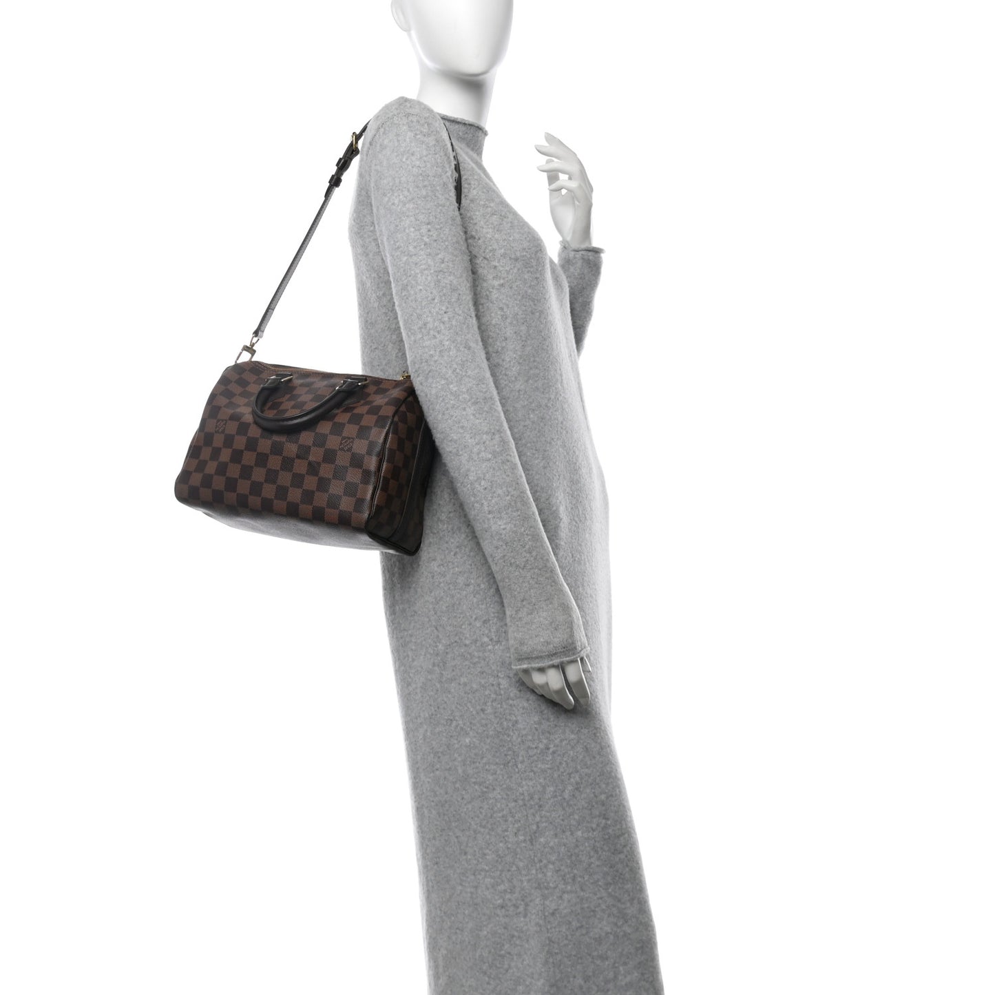 Damier Ebene Speedy Bandouliere 25