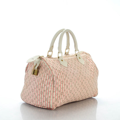 Louis Vuitton Mini Lin Croisette Speedy 30 Rouge 3 of 8