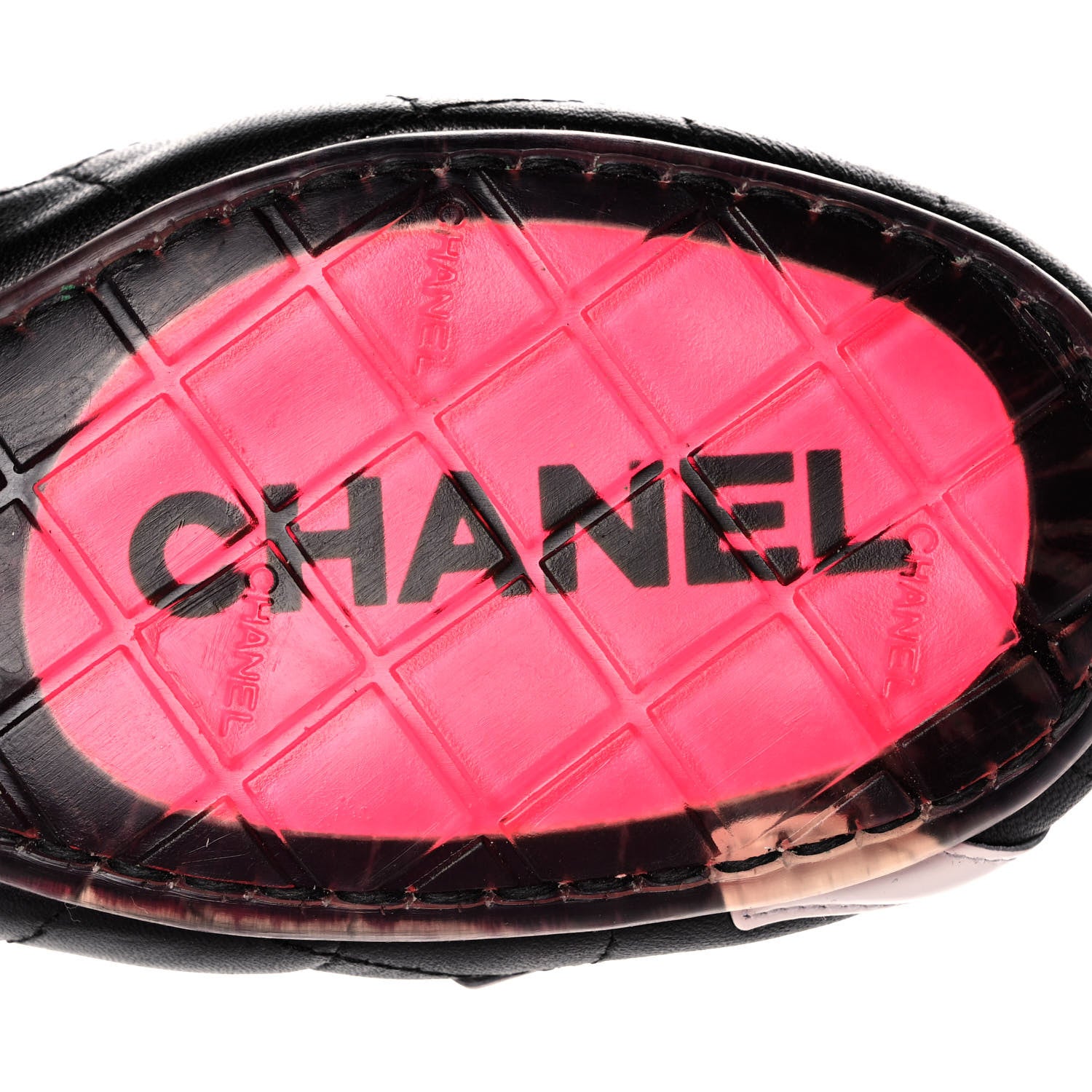 Chanel Lambskin Cambon Quilted Ballerina Flats 37 Black 7 of 10