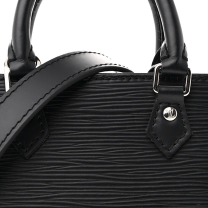 Louis Vuitton Epi Petit Sac Plat Black 7 of 9