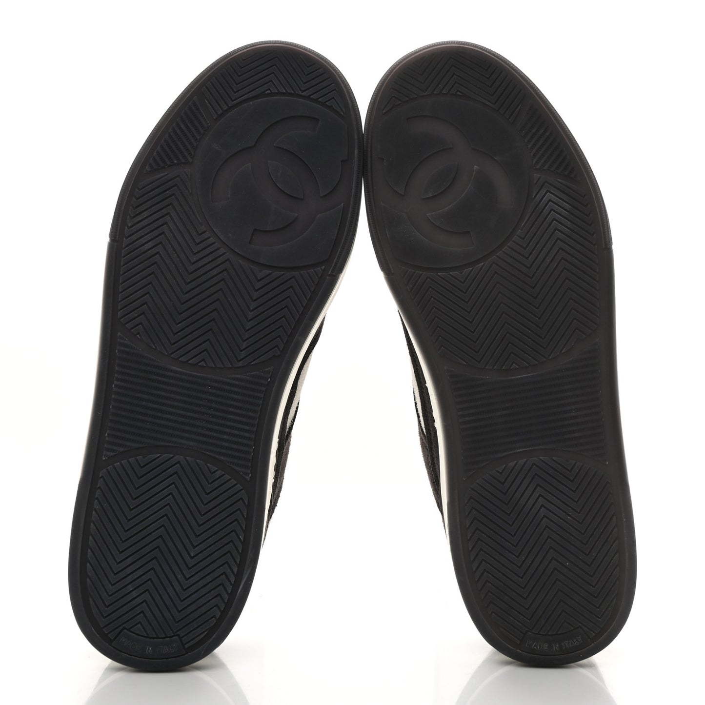 Suede Kidskin Womens CC Sneakers 40 Black White