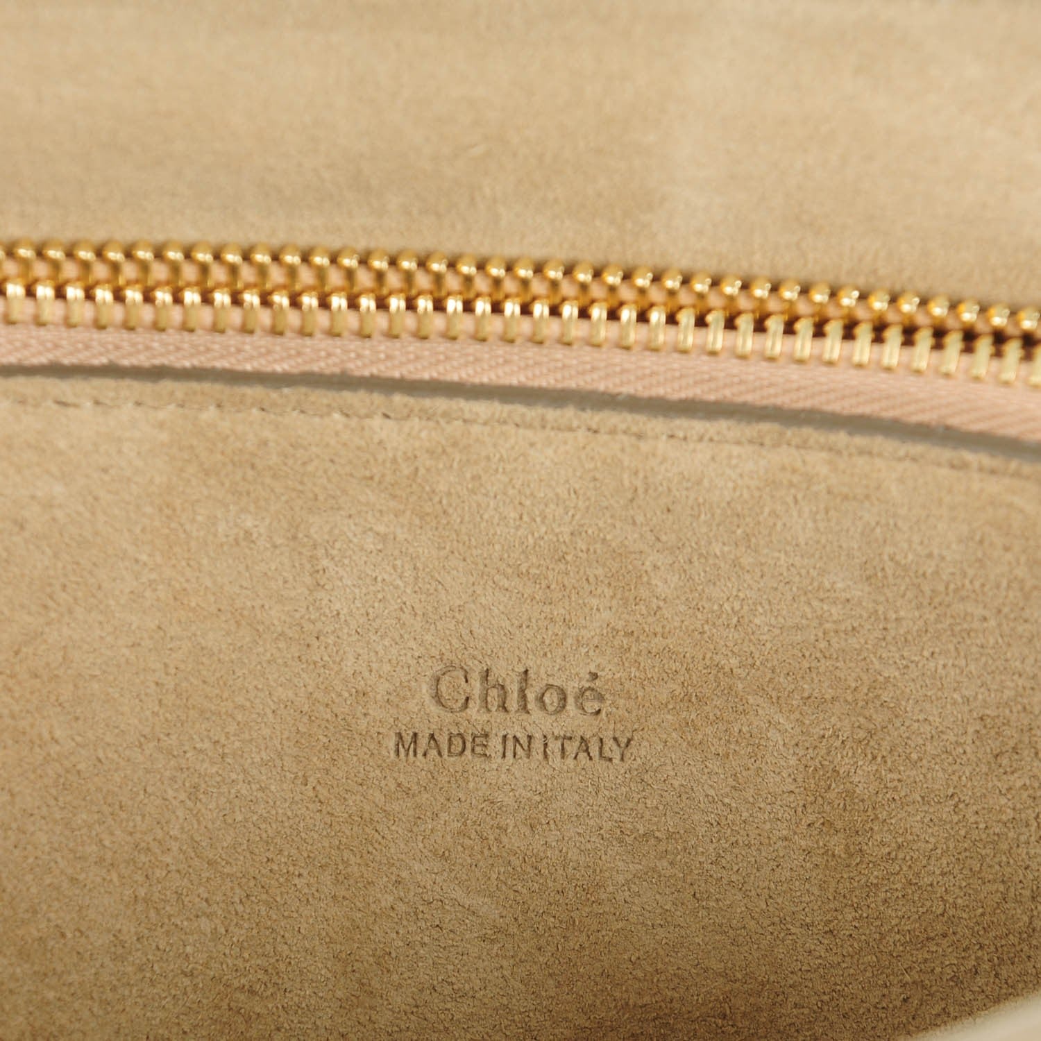 Chloe Suede Calfskin Medium Faye Shoulder Bag Misty Beige 6 of 7