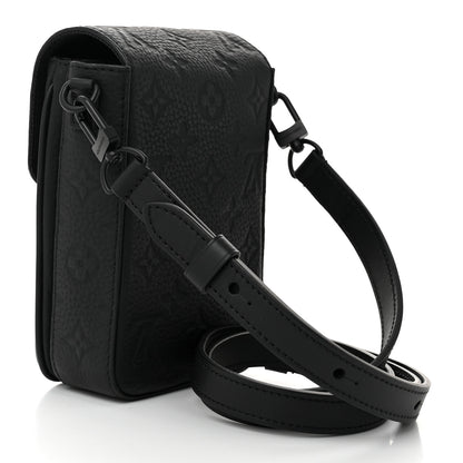 Louis Vuitton Taurillon Monogram S Lock Wearable Wallet Black 3 of 10