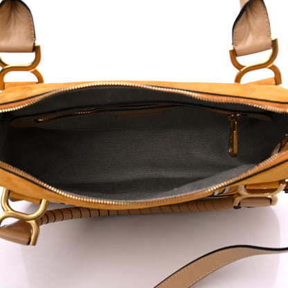 Chloe Suede Calfskin Medium Marcie Double Carry Sunflower Yellow 5 of 11