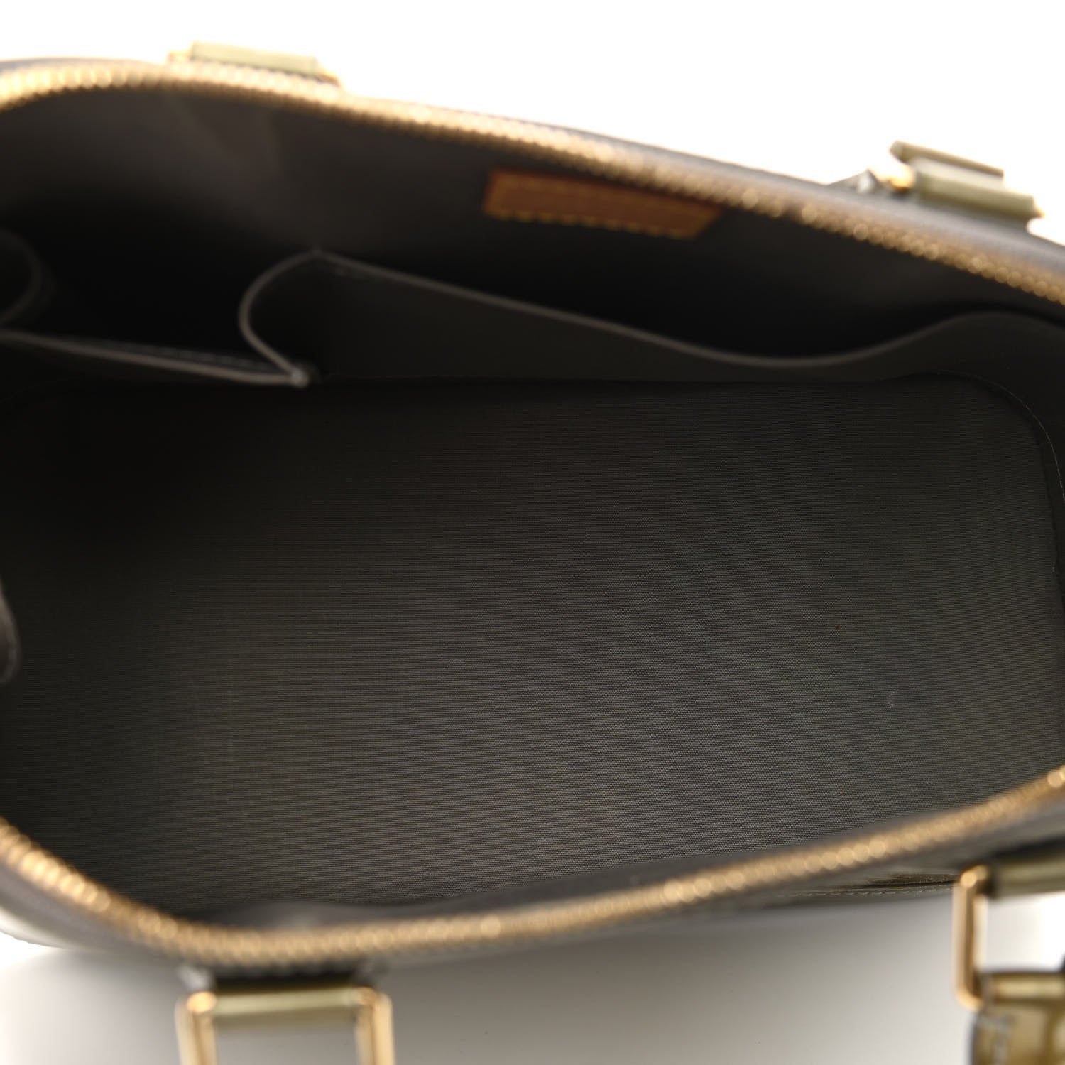 Louis Vuitton Vernis Alma PM Vert Bronze 5 of 14