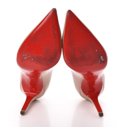 Christian Louboutin Patent Pigalle 100 Pumps 39.5 Nude 7 of 10