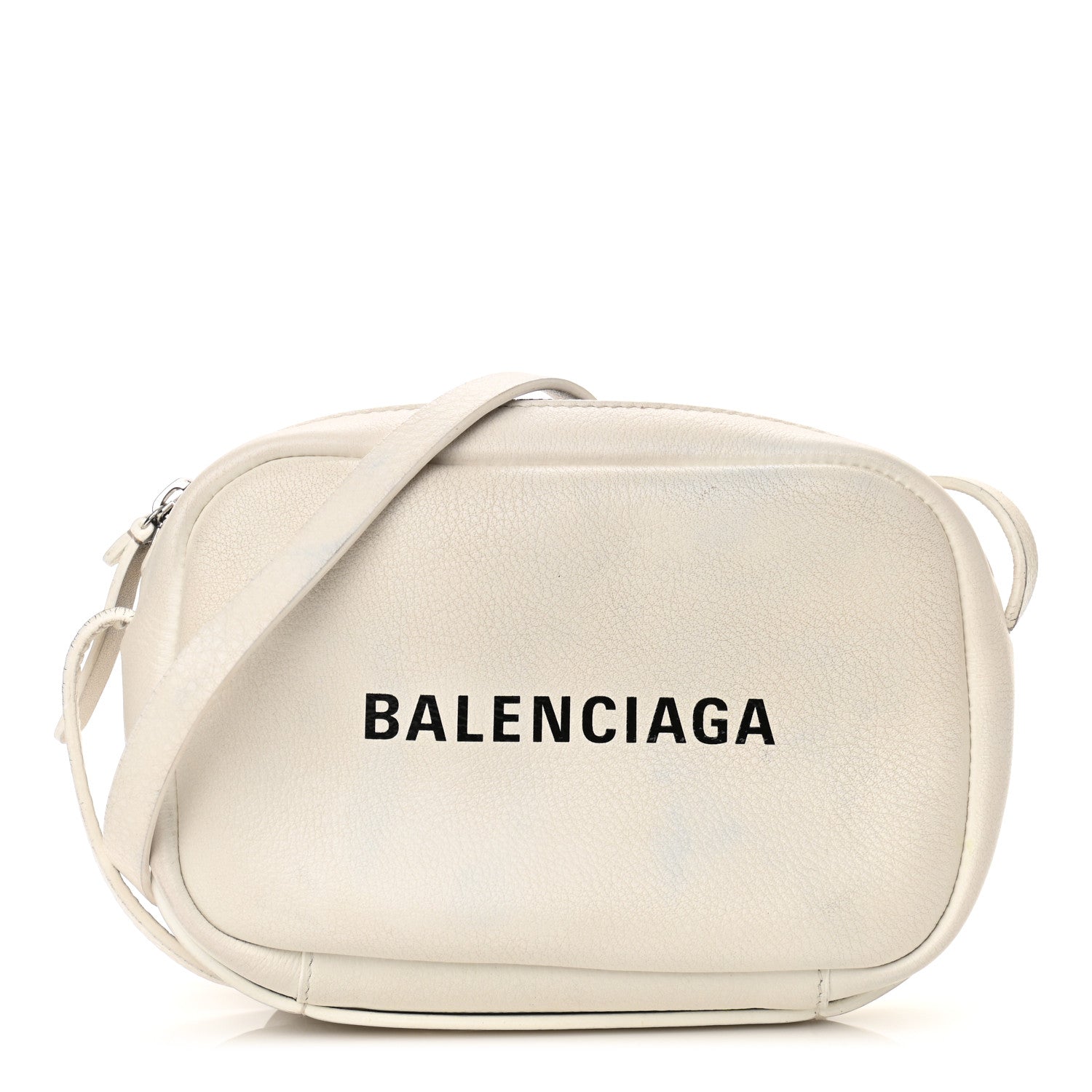 Balenciaga Calfskin Logo XS Everyday Camera Bag White 1 of 11