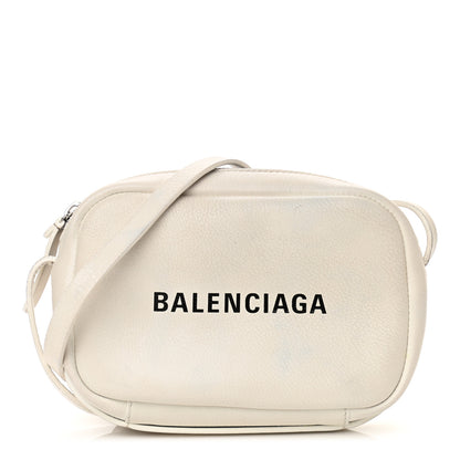 Balenciaga Calfskin Logo XS Everyday Camera Bag White 1 of 11
