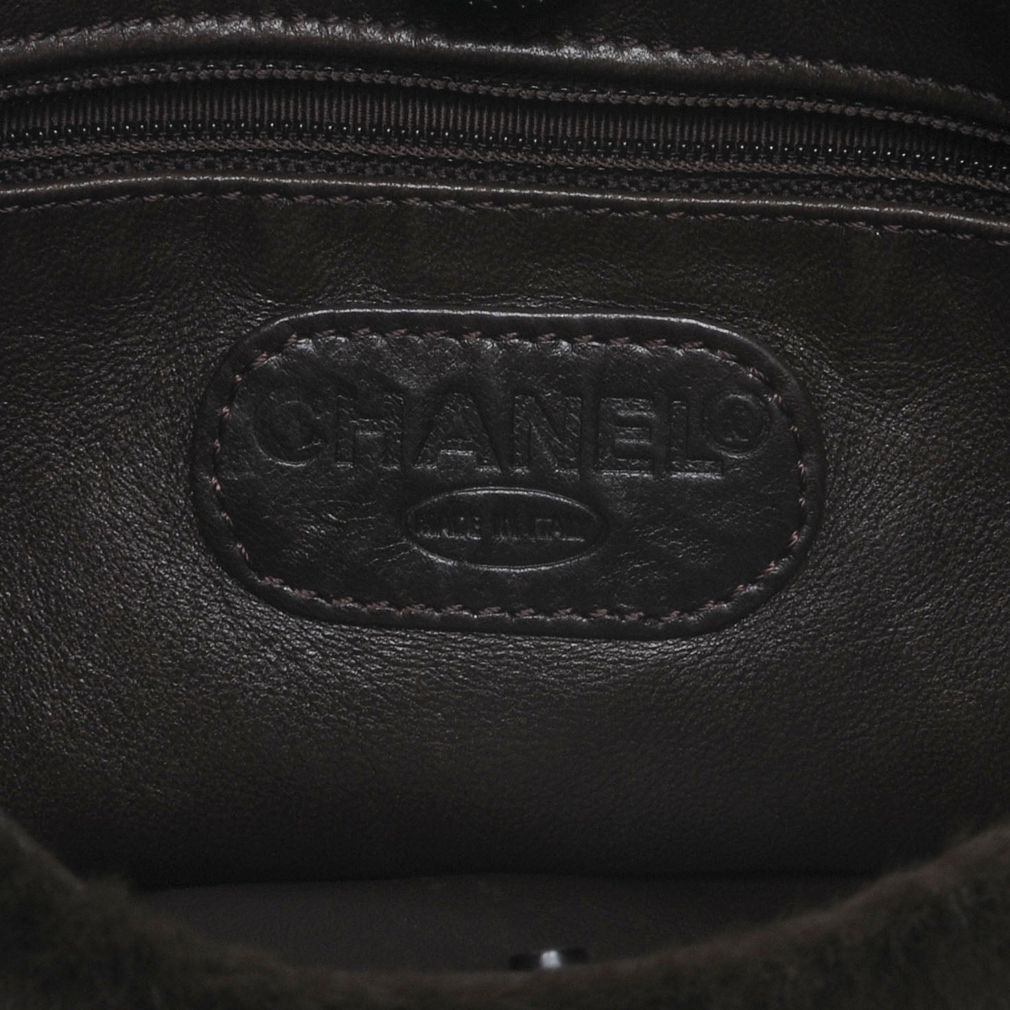 Chanel Rabbit Fur Tortoise Chain Shoulder Bag Black 6 of 7