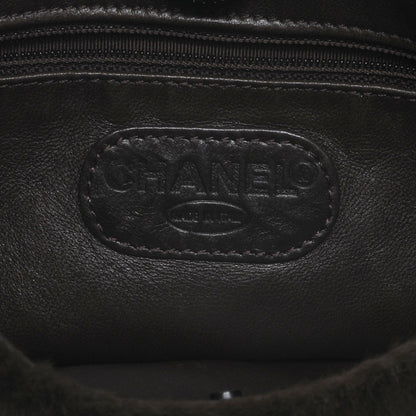 Chanel Rabbit Fur Tortoise Chain Shoulder Bag Black 6 of 7