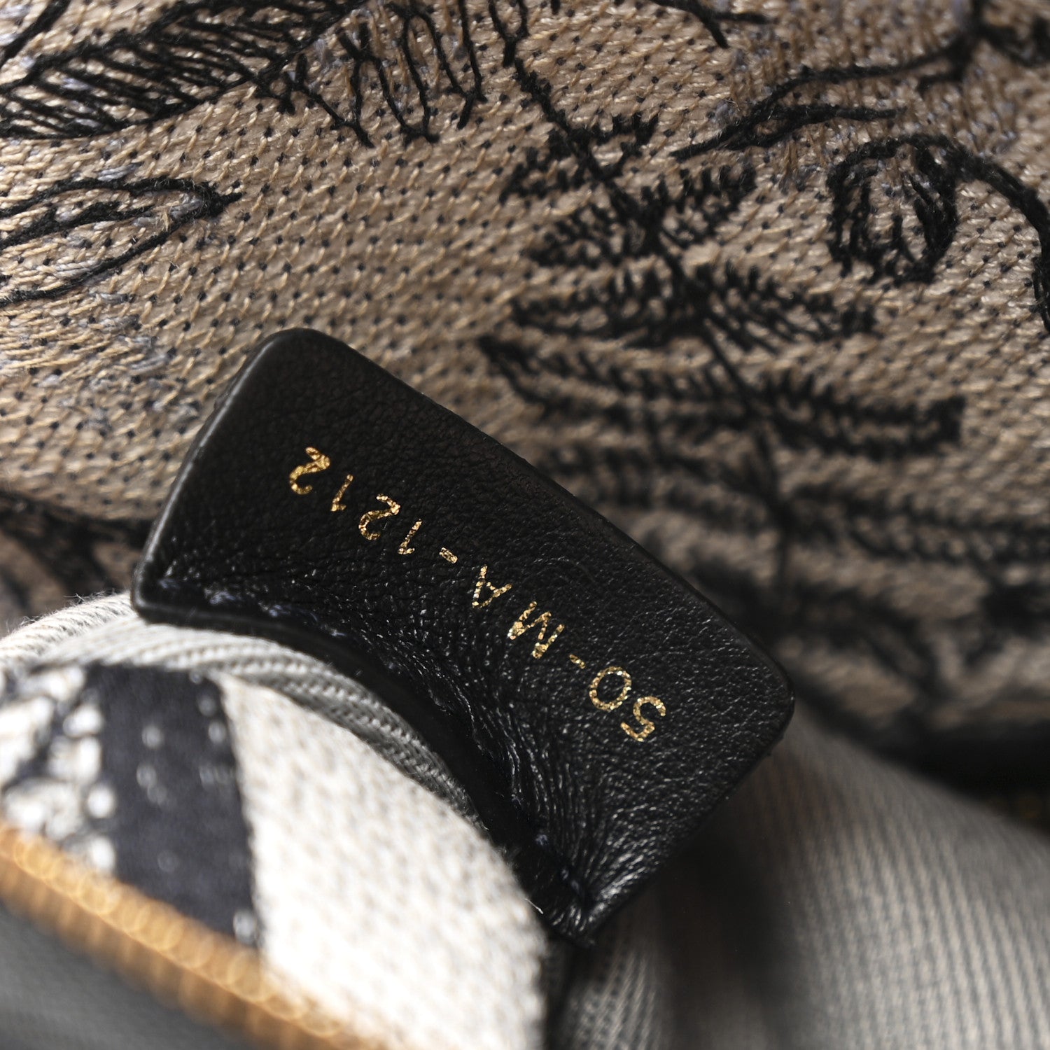 Christian Dior Canvas Embroidered Jardin Magique Medium Lady D-Lite Denim Multicolor 7 of 13