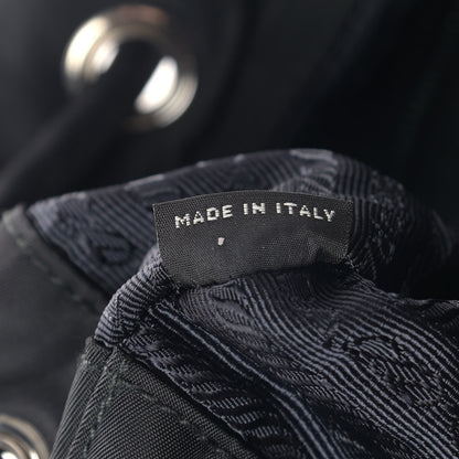 Prada Tessuto Nylon Saffiano Medium Backpack Black 9 of 10
