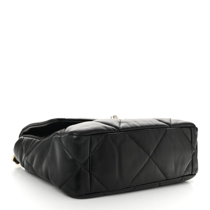 Chanel Lambskin Quilted Medium Chanel 19 Flap Black 4 of 10