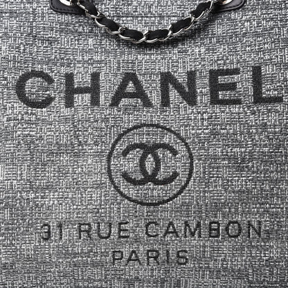Chanel Canvas Large Deauville Tote Charcoal 11 of 11