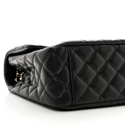Chanel Caviar Quilted XXL Travel Flap Bag Black 9 of 10