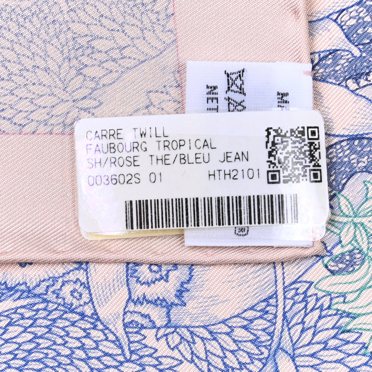 Silk Faubourg Tropical Scarf 90 Rose The Bleu Jean