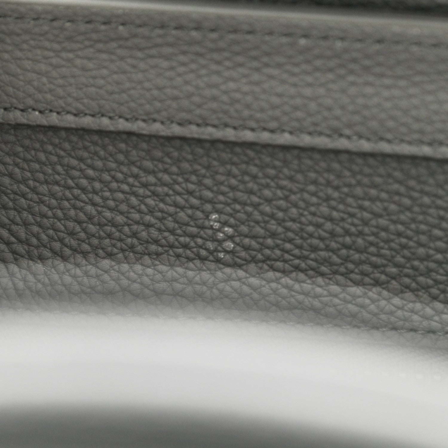 Celine Drummed Calfskin Micro Luggage Kohl 10 of 10