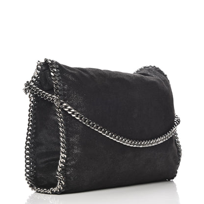 Stella McCartney Shaggy Deer Falabella Fold Over Tote Black 4 of 11