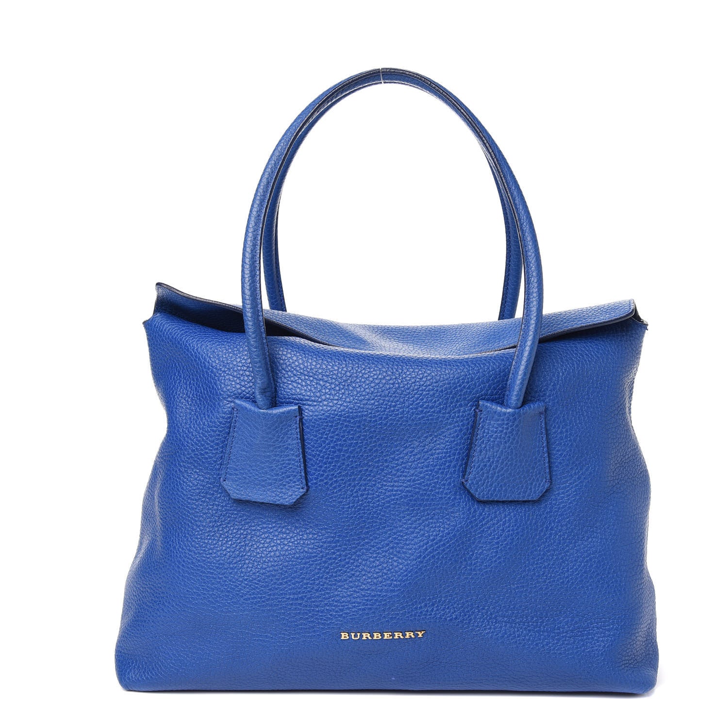 Burberry Grainy Calfskin Medium Baynard Tote Brilliant Blue 1 of 9