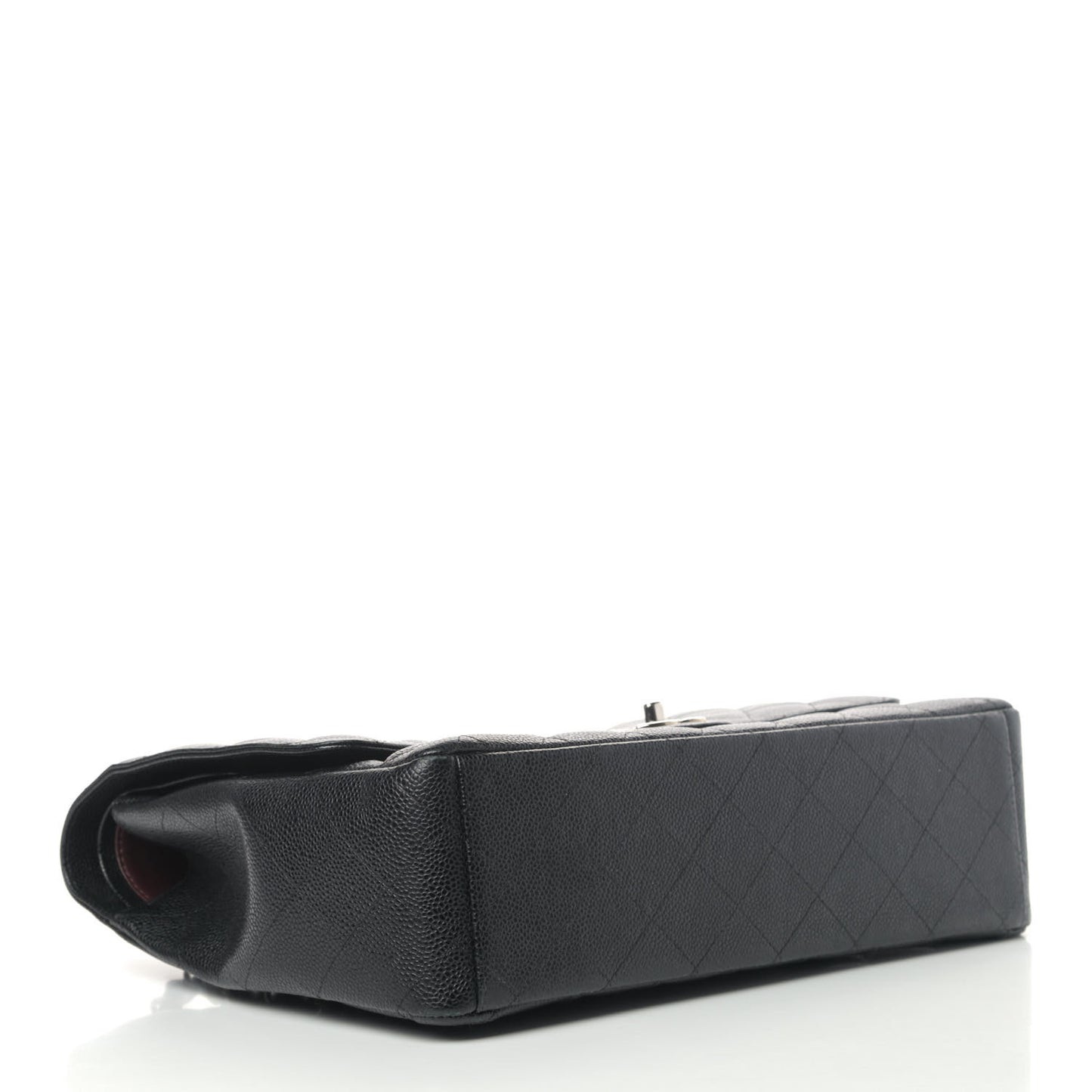 Caviar Quilted Maxi Double Flap Black