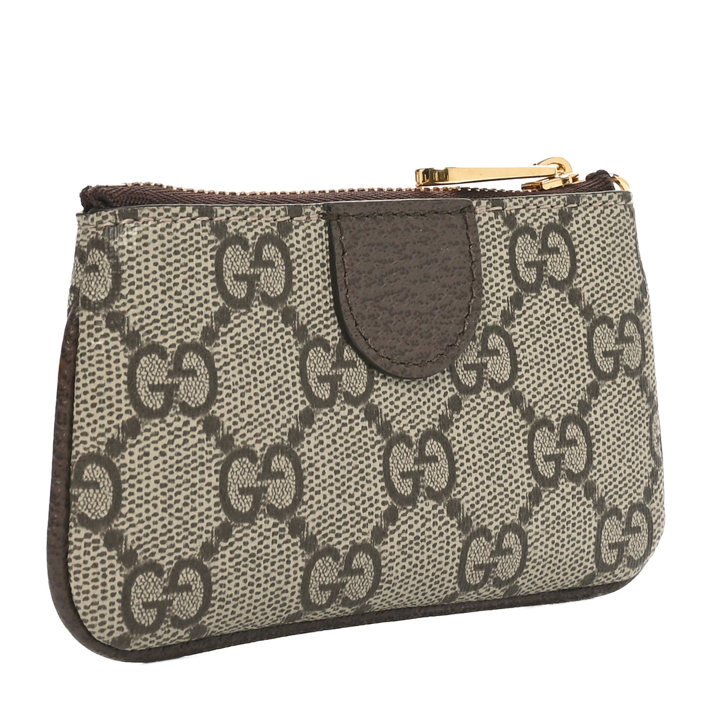 GG Supreme Monogram Web Ophidia Key Case Beige New Acero