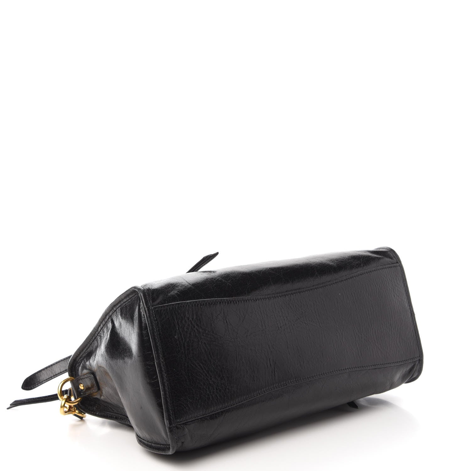 Miu Miu Vitello Shine Zip Tote Black 4 of 9