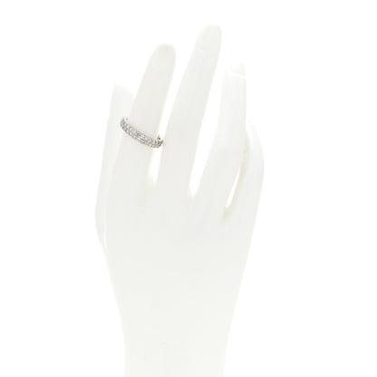 Parker & West by FASHIONPHILE Platinum Diamond 1.61ct Two Row Eternity Band Ring 52 6 2 of 9