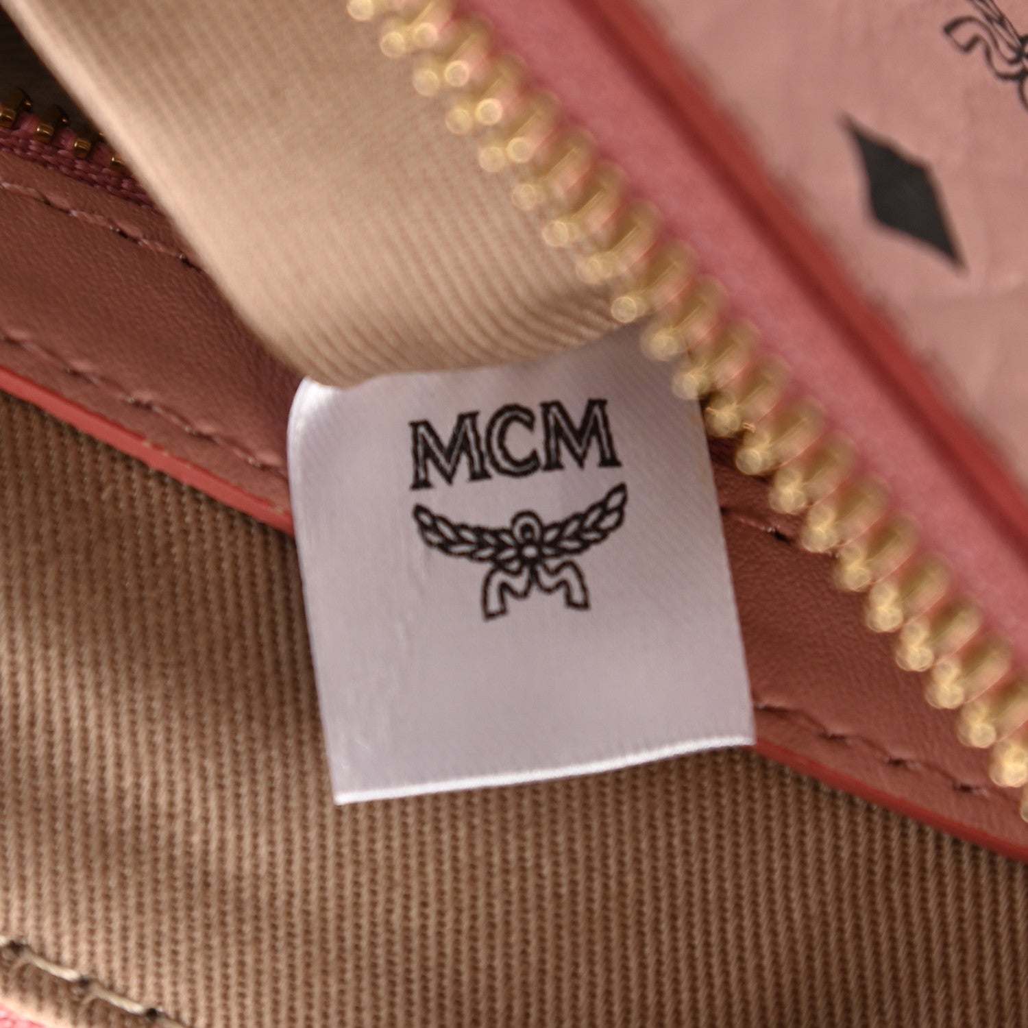 MCM Visetos Medium Crossbody Pouch Soft Pink 8 of 10