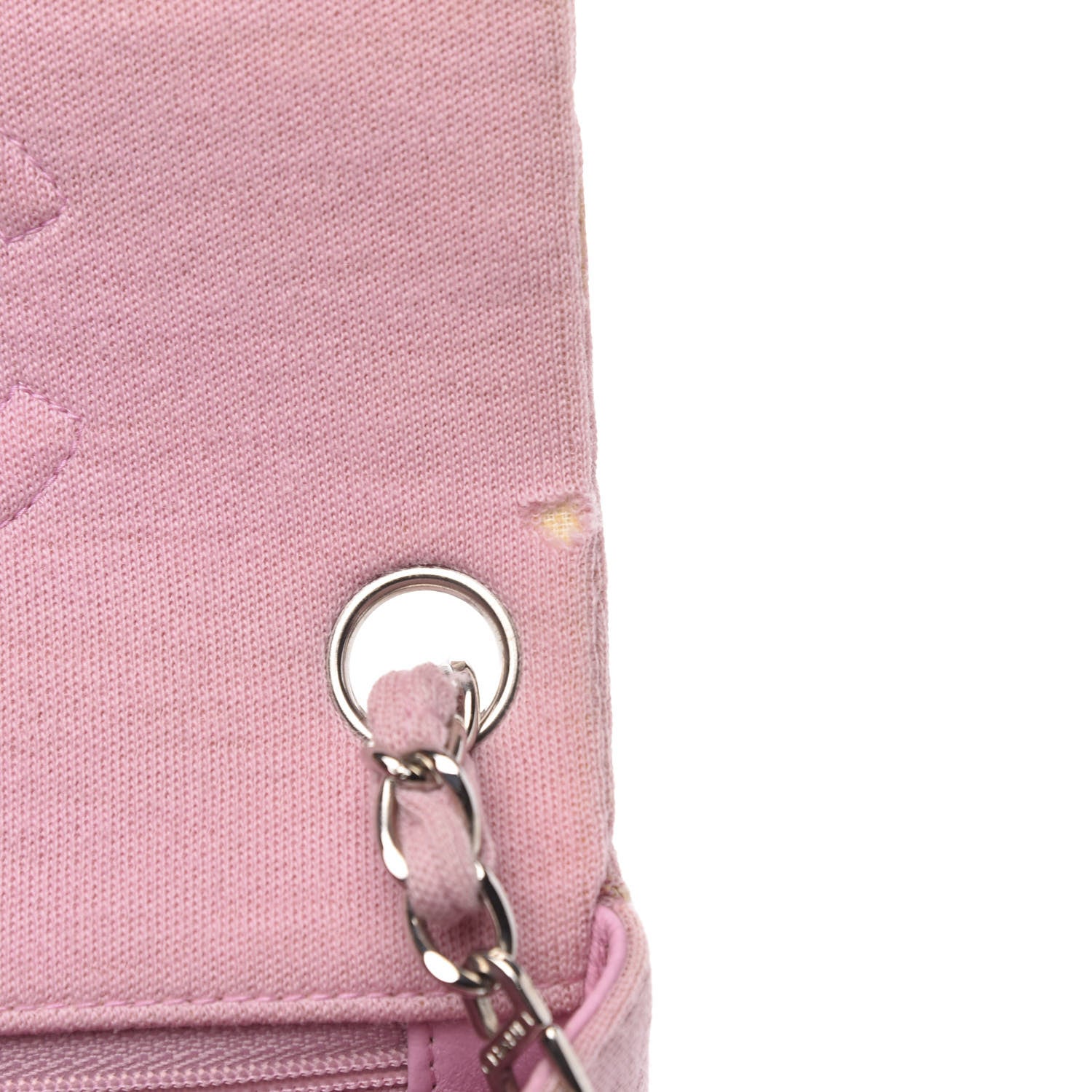 Chanel Jersey Quilted Mini Square Flap Pink 11 of 12