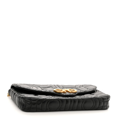 Salvatore Ferragamo Calfskin Quilted Gancini Mini Bag Black 4 of 10