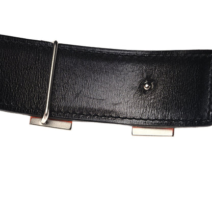 Hermes Box Togo 32mm H Belt 95 Black Orange 6 of 6