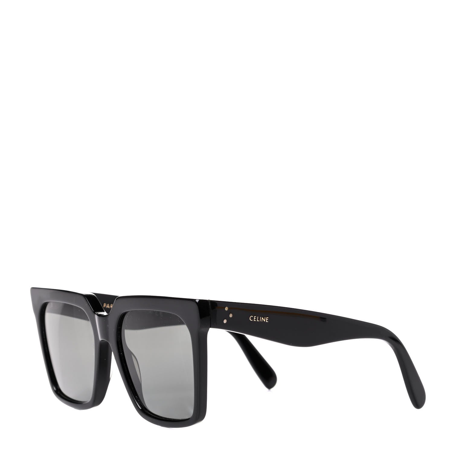 Celine Acetate Polarized Oversized Sunglasses CL4055IN Black 1 of 5