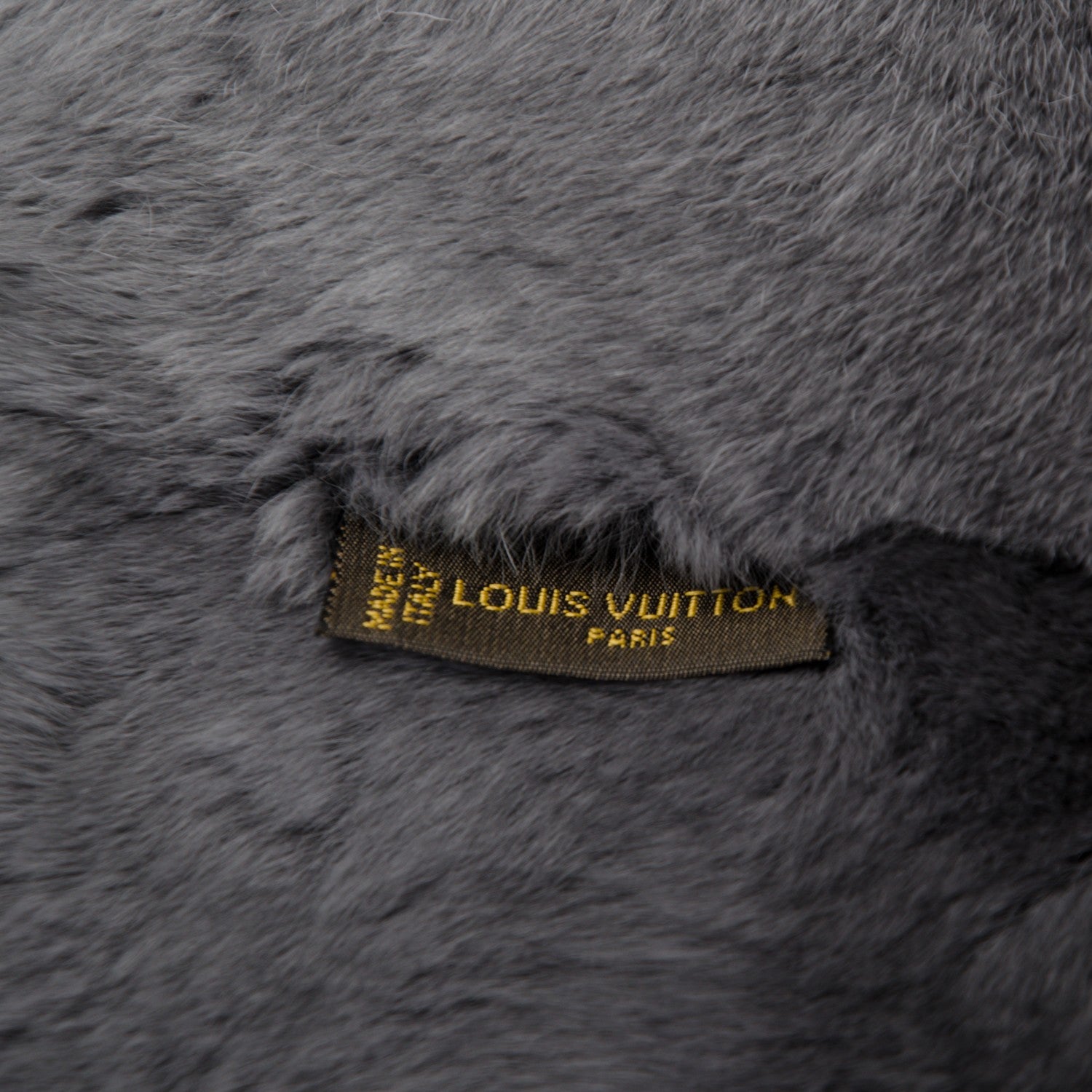 Louis Vuitton Rabbit Fur Echarpe Rex Stole Gray 3 of 3