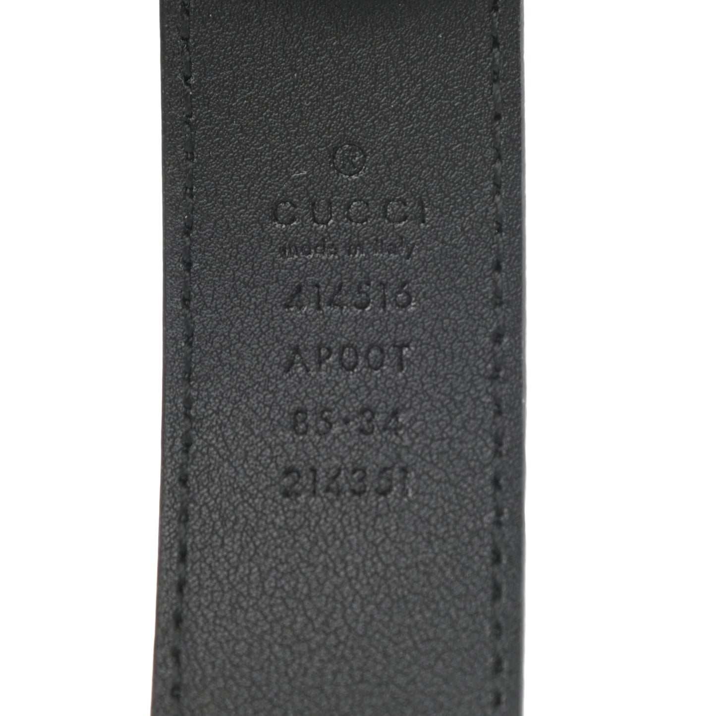 Calfskin Double G 30mm Belt 85 34 Black