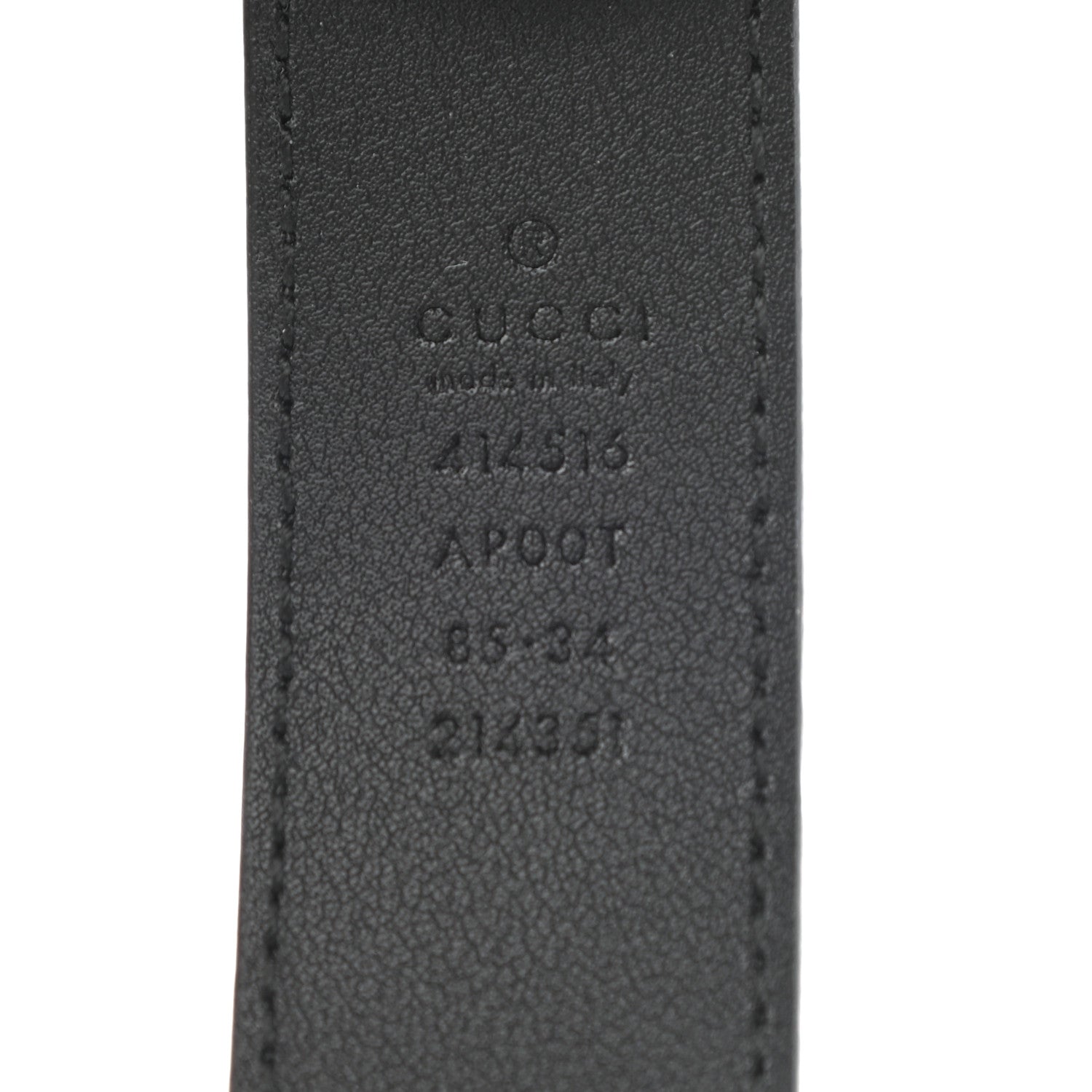 Gucci Calfskin Double G 30mm Belt 85 34 Black 4 of 8
