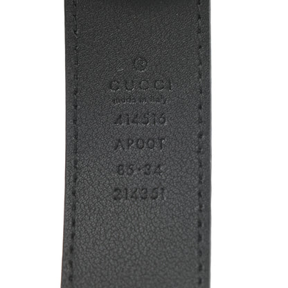 Gucci Calfskin Double G 30mm Belt 85 34 Black 4 of 8