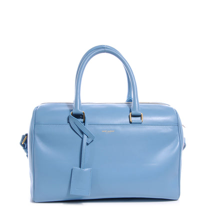Saint Laurent Leather Classic Duffle 6 Bag Blue 1 of 8