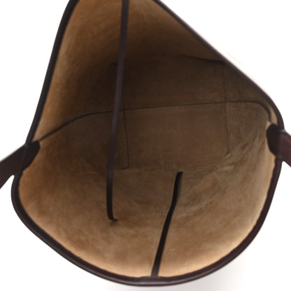 The Row Polished Saddle Calfskin Medium N/S Park Tote Chestnut 5 of 10