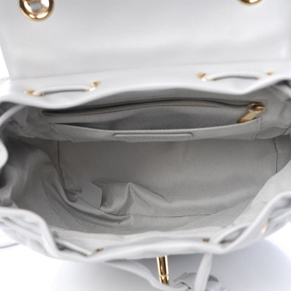 Chanel Calfskin Quilted Small Urban Spirit Backpack Light Grey 5 of 8