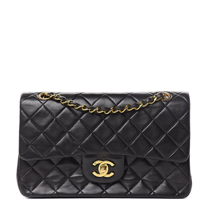 Chanel Lambskin Quilted Small Double Flap Black 1 of 17