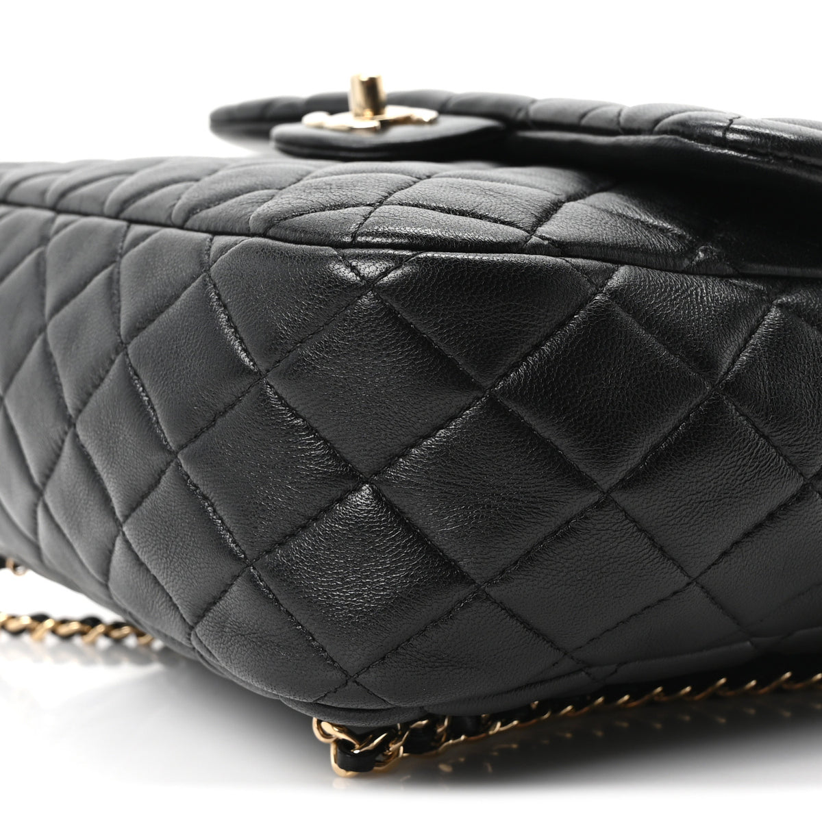 Chanel Lambskin Quilted Large in Seoul Backpack Black 9 of 9