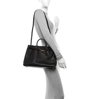 Bottega Veneta Silky Calfskin Medium Andiamo Shoulder Bag Fondant 2 of 9