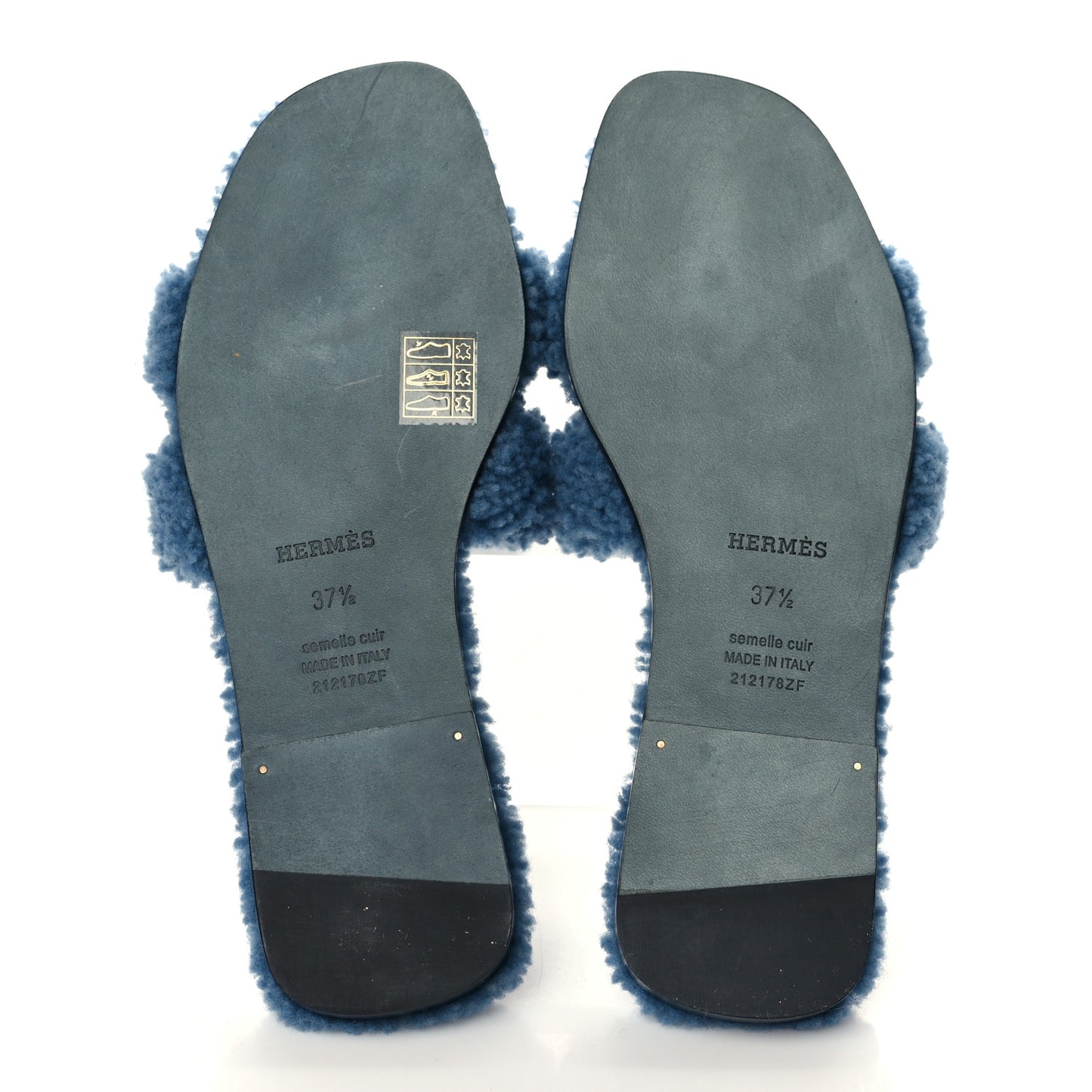 Woolskin Oran Sandals 37.5 Bleu