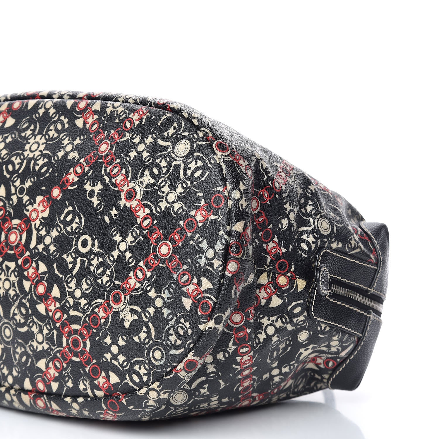 Chanel Coated Canvas Coco Bowler Black 6 of 9