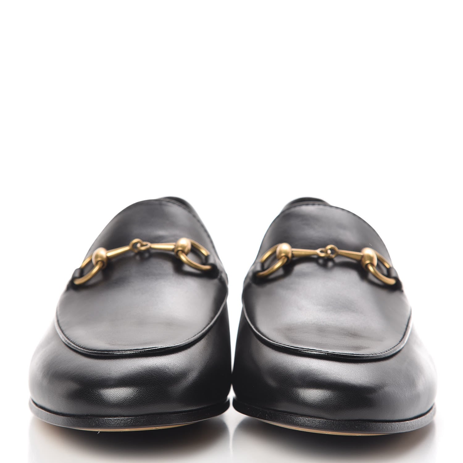 Gucci Calfskin Womens Jordaan Loafers 37 Black 2 of 9