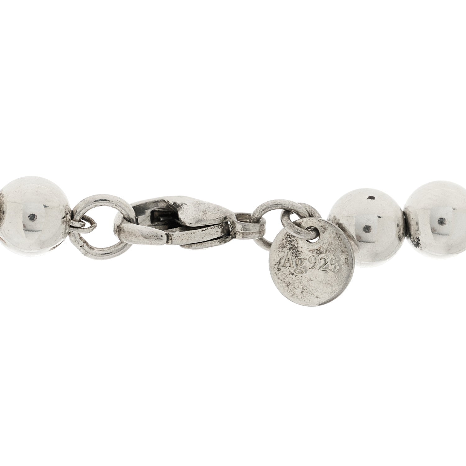 Tiffany Sterling Silver HardWear Graduated Ball Necklace 6 of 6