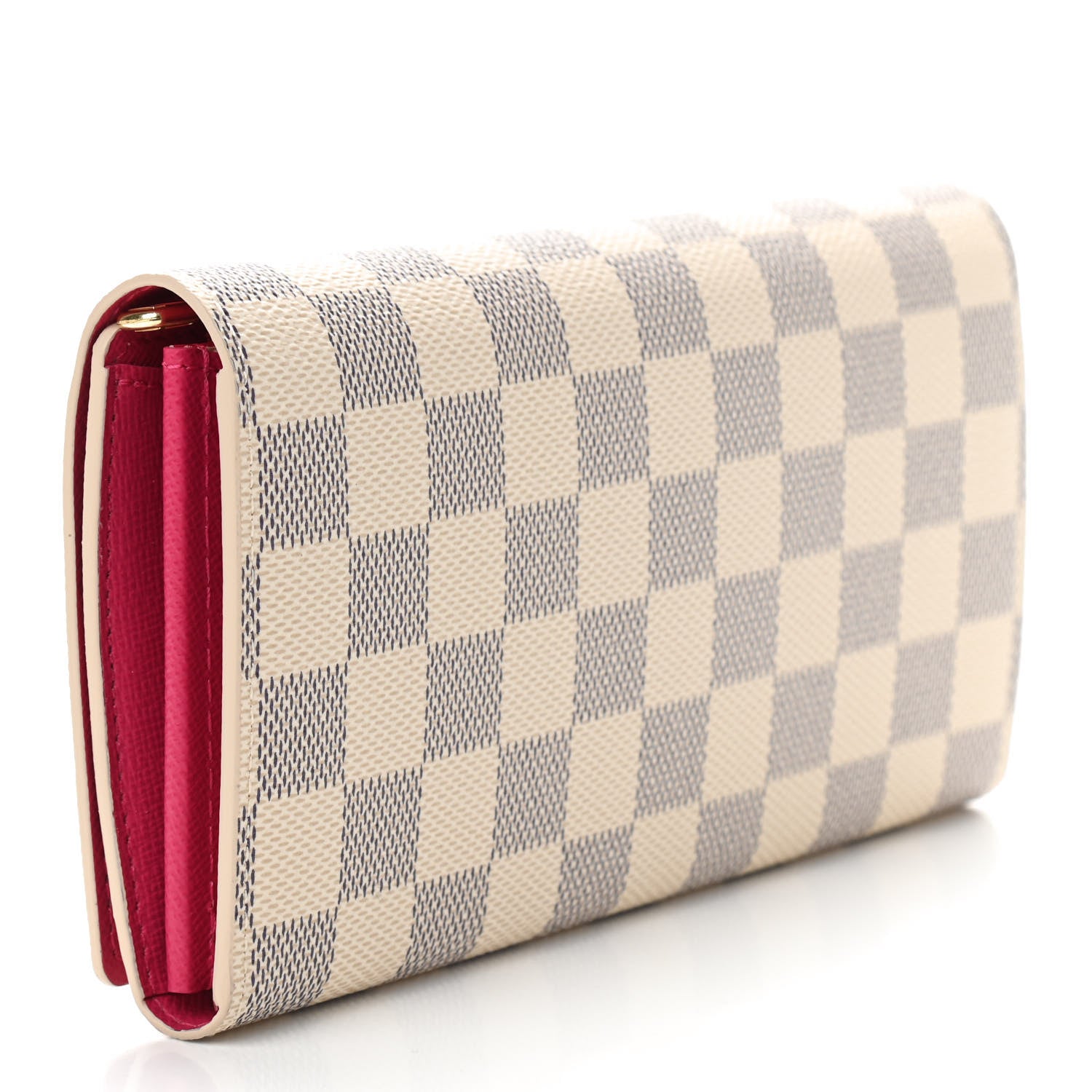 Louis Vuitton Damier Azur 2021 Christmas Animation Hollywood Sarah Wallet Fuchsia 3 of 6